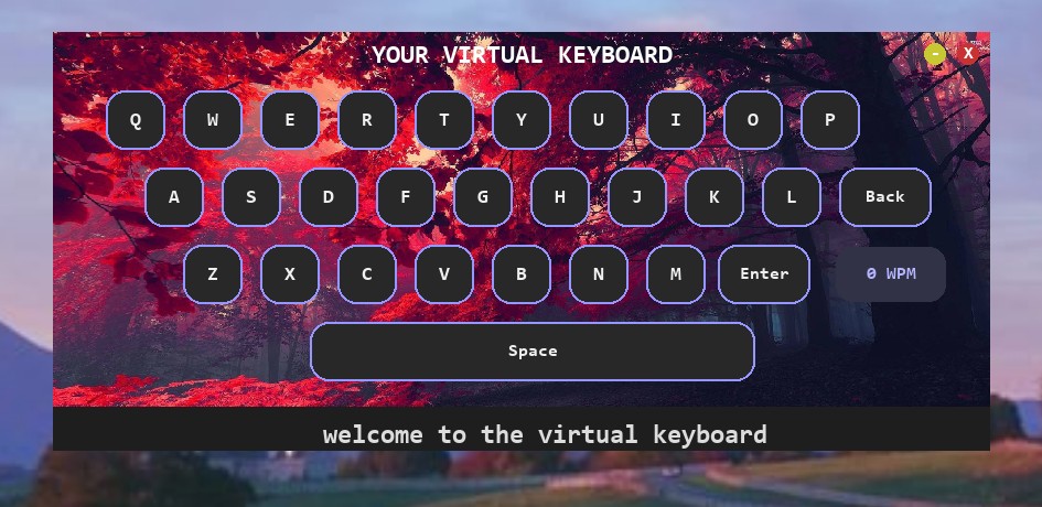 Virtual Keyboard Interface