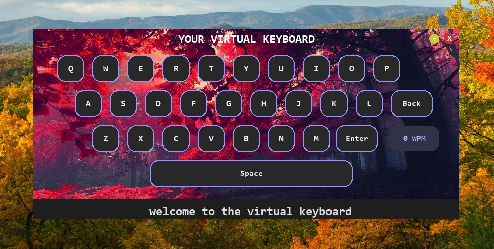 Virtual Keyboard Application